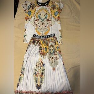 Versace Multicolor Paisley Blouse